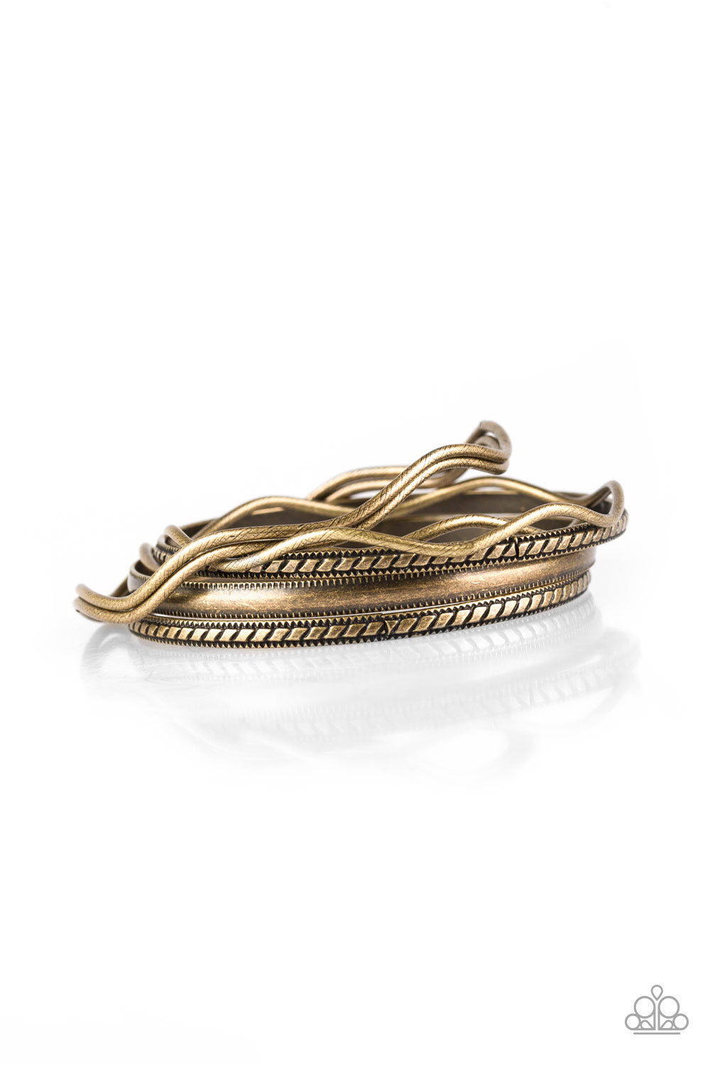Zesty Zimbabwe-Brass Bracelet