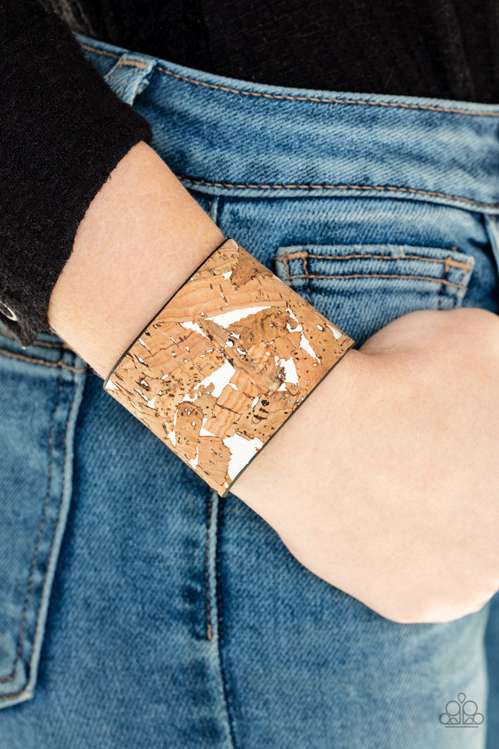 Cork Congo-White Urban Bracelet