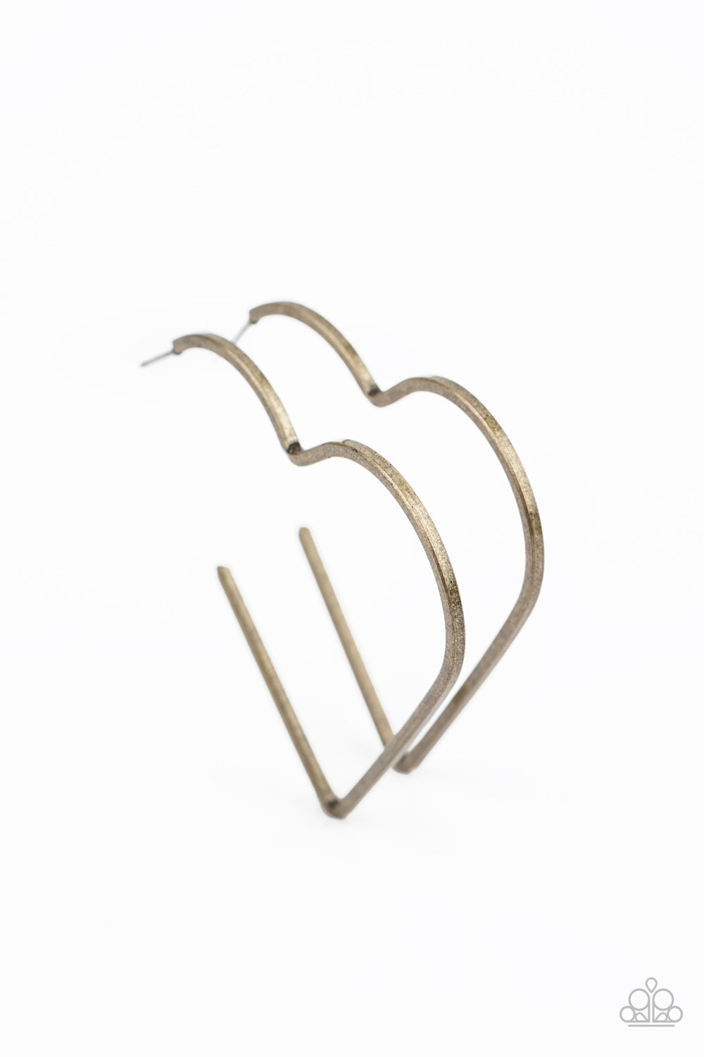 I HEART a Rumor-Brass Hoop Earring