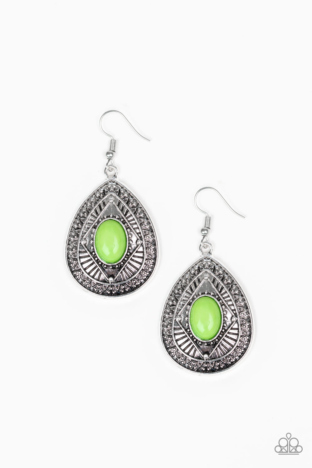 Tropical Topography-Green Earring
