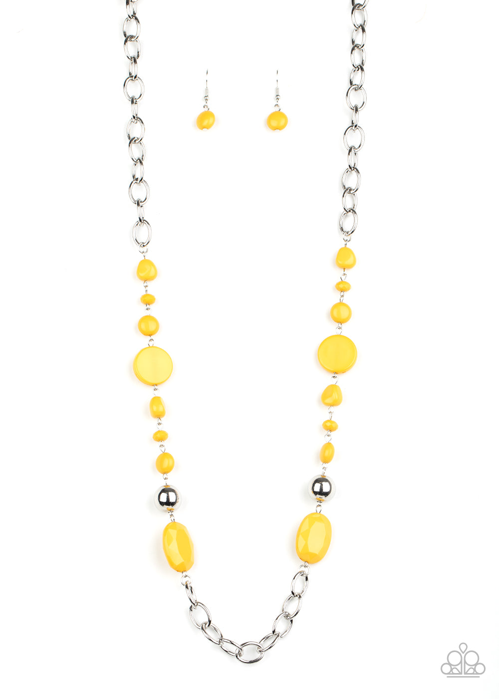 When I GLOW Up-Yellow Necklace