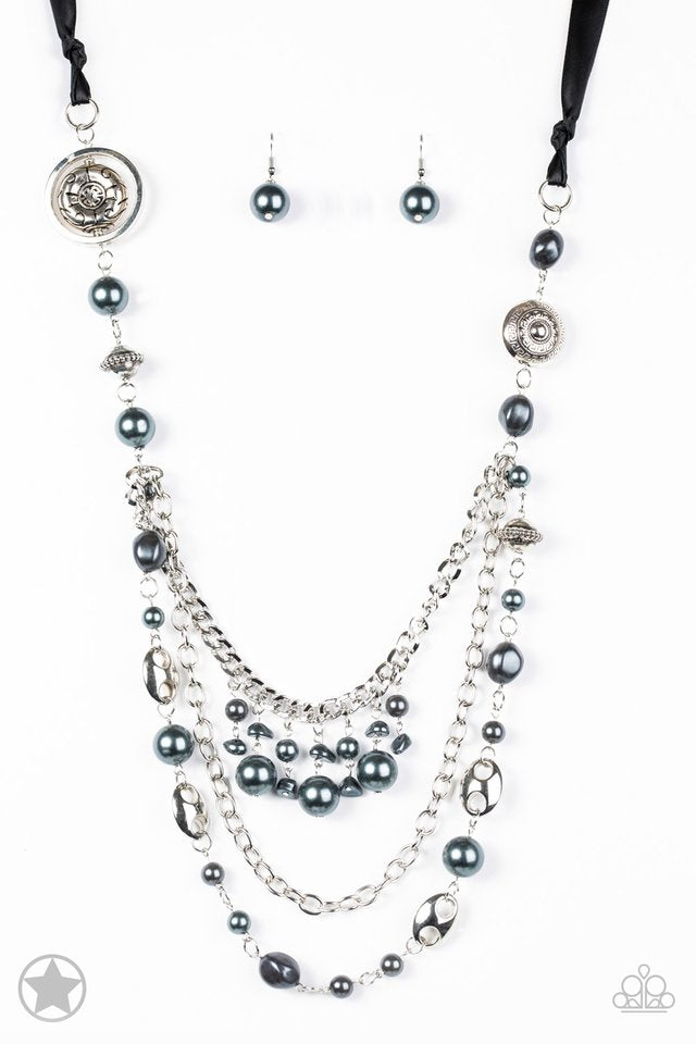 All The Trimmings-Black Blockbuster Necklace