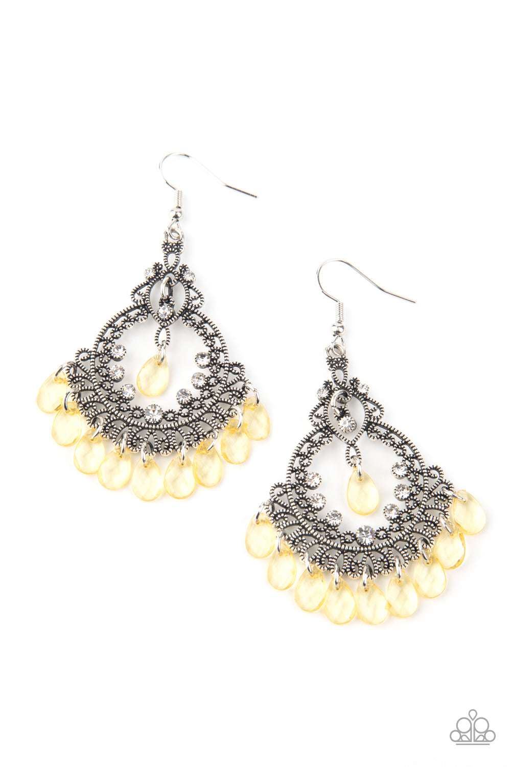 Lyrical Luster-Yellow Earring