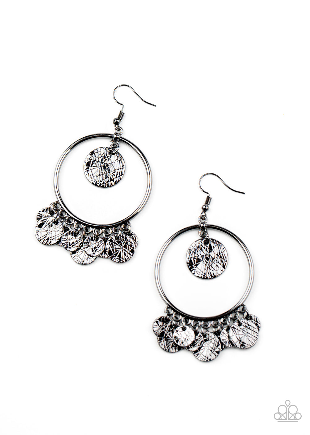 Start From Scratch-Black Earrings