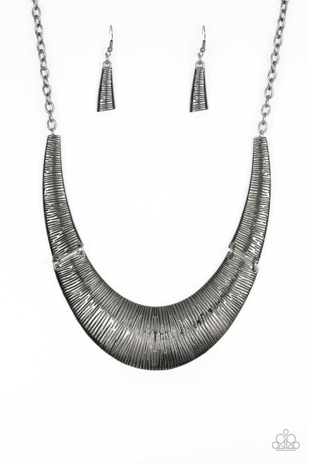 Feast or Famine-Black Necklace