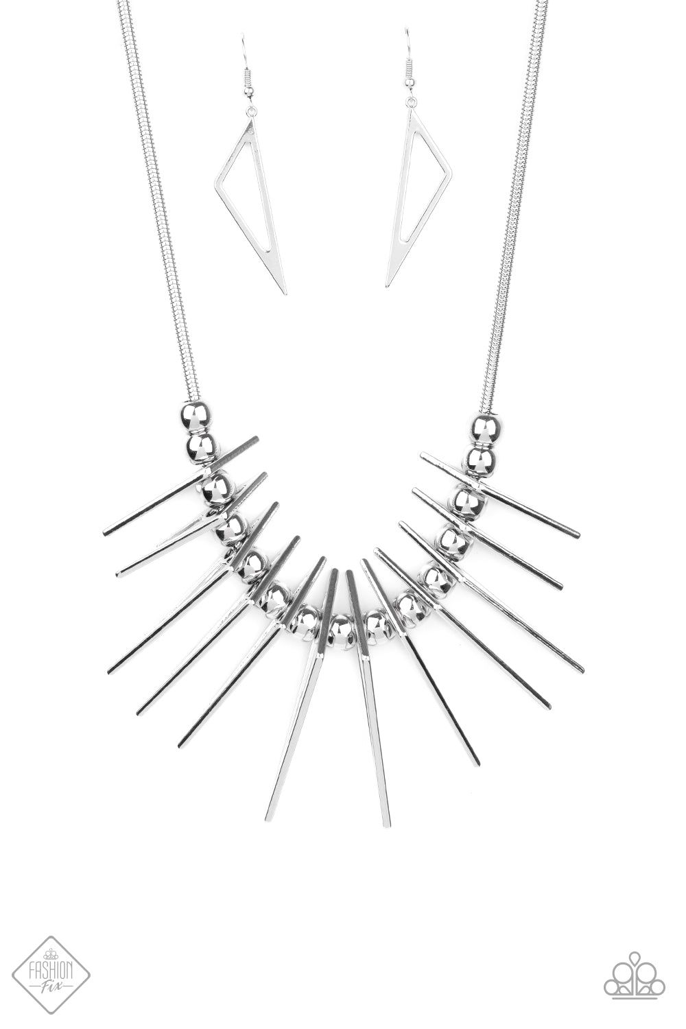 Fully Charged-Silver Necklace