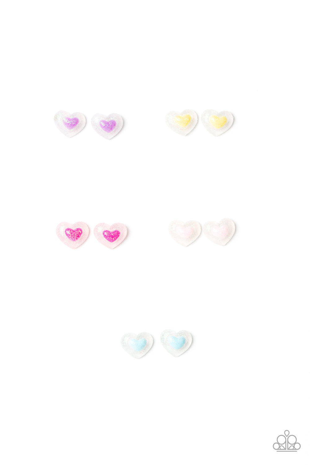 Starlet Shimmer-Glittery Hearts Earring 20122542