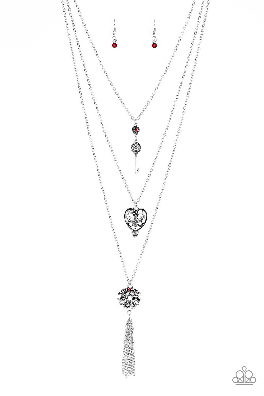 Love Opens All Doors-Red Necklace