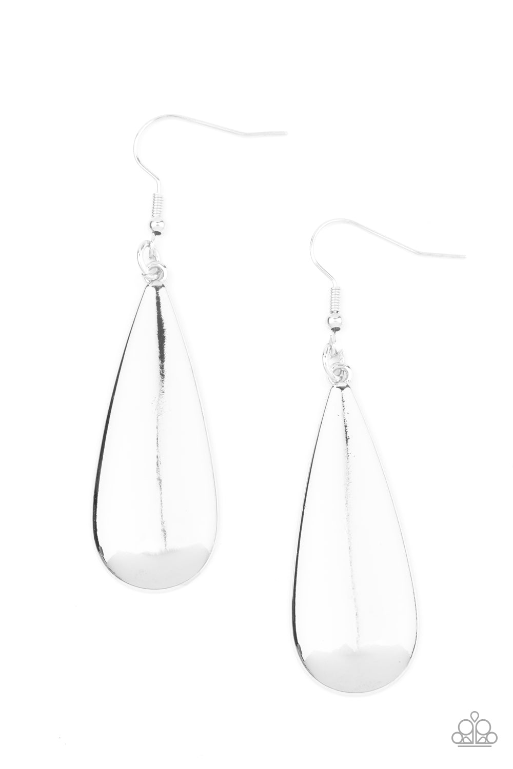 The Drop Off-Silver Earring