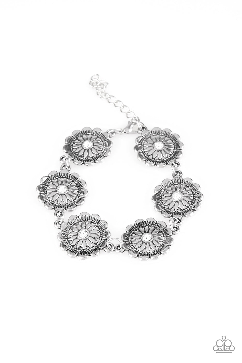 Funky Flower Child-White Bracelet