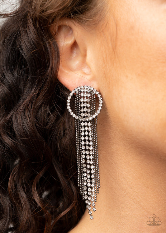 Dazzle by Default-Black Post Earring