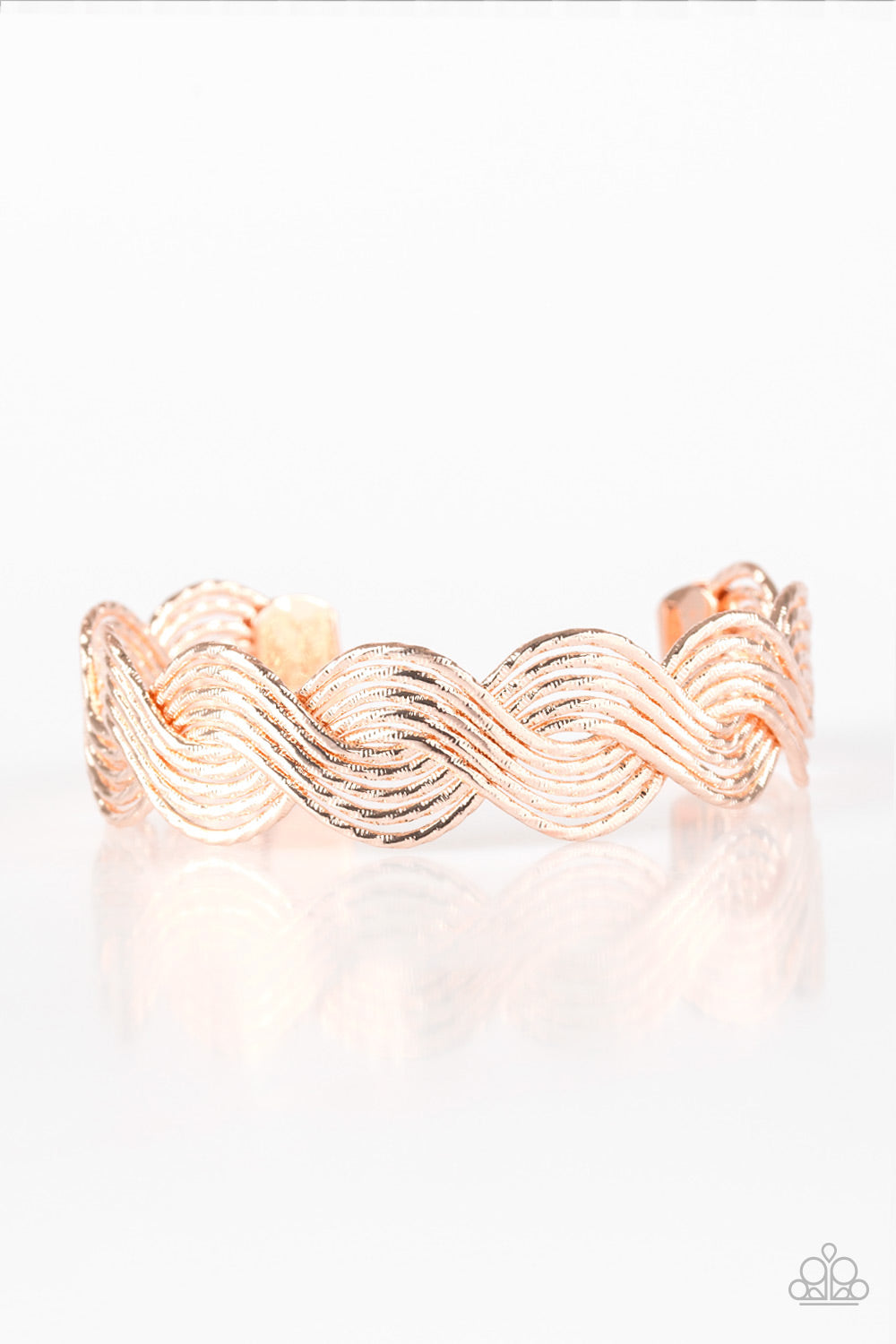 Braided Brillance-Bracelet-Gold