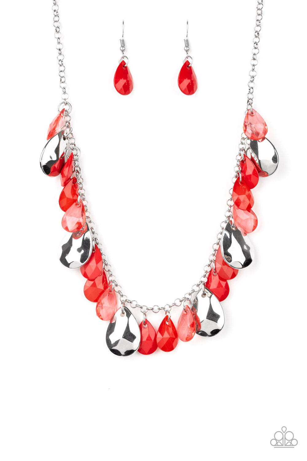 Hurricane Season-Red Necklace