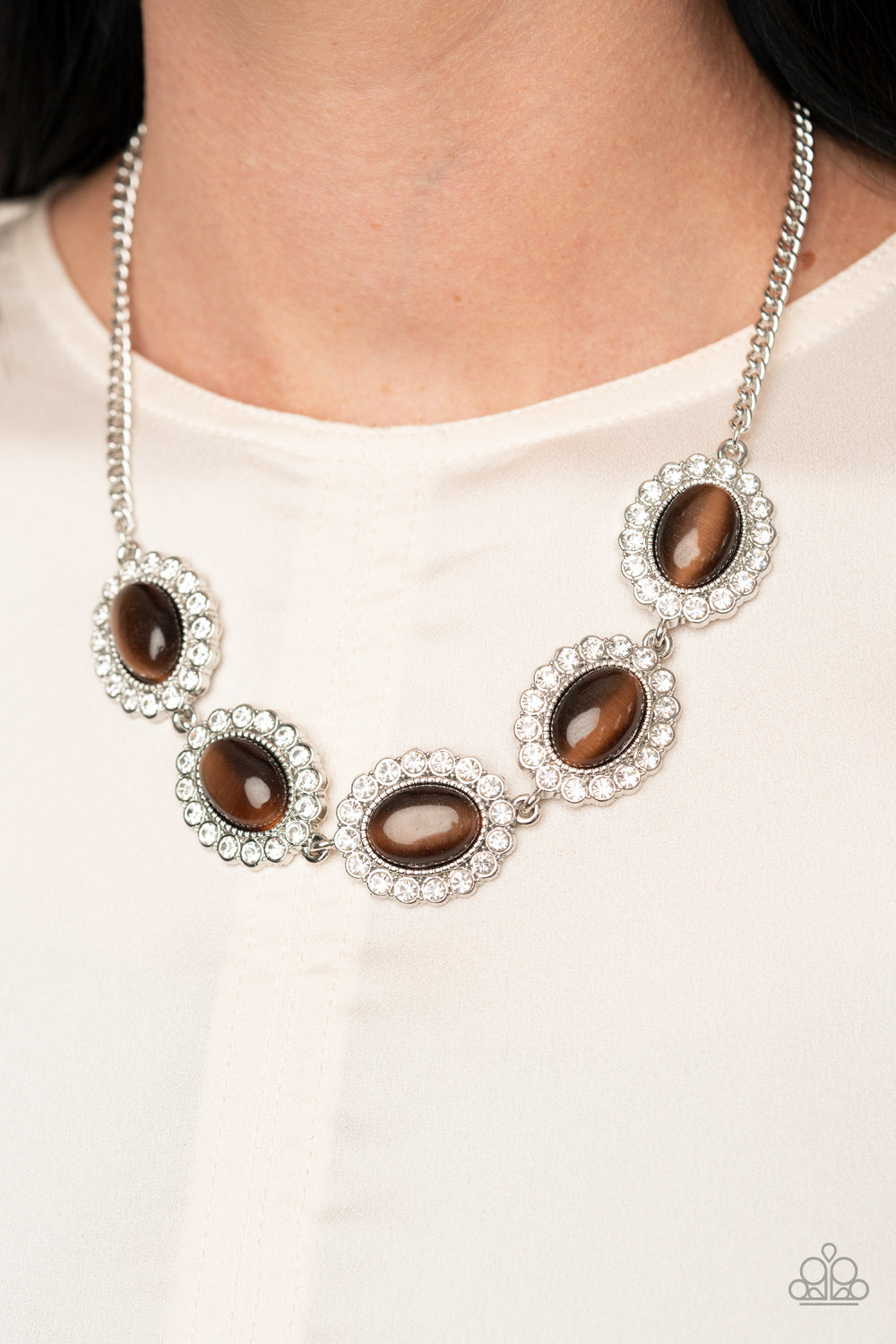 A DIVA-ttitude Adjustment-Brown Necklace