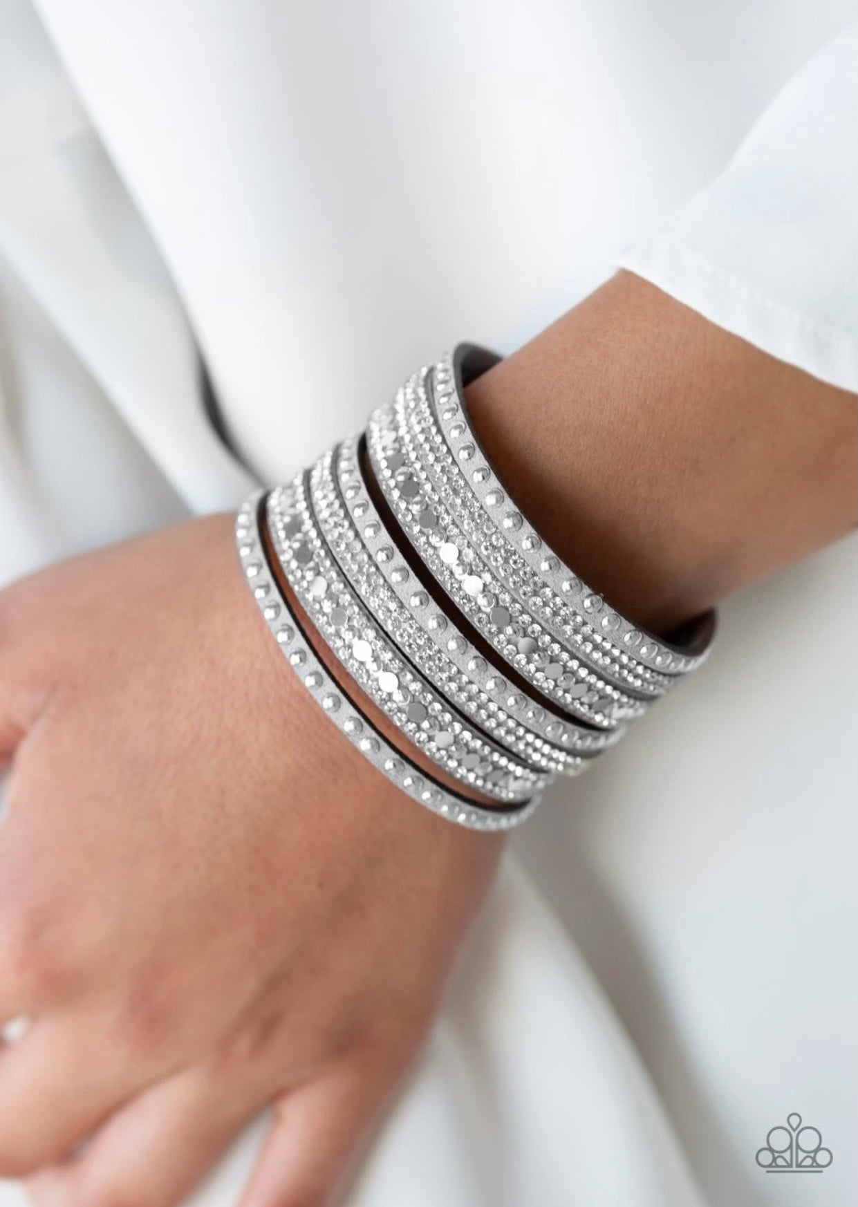 All Hustle and Hairspray-Silver Urban Bracelet