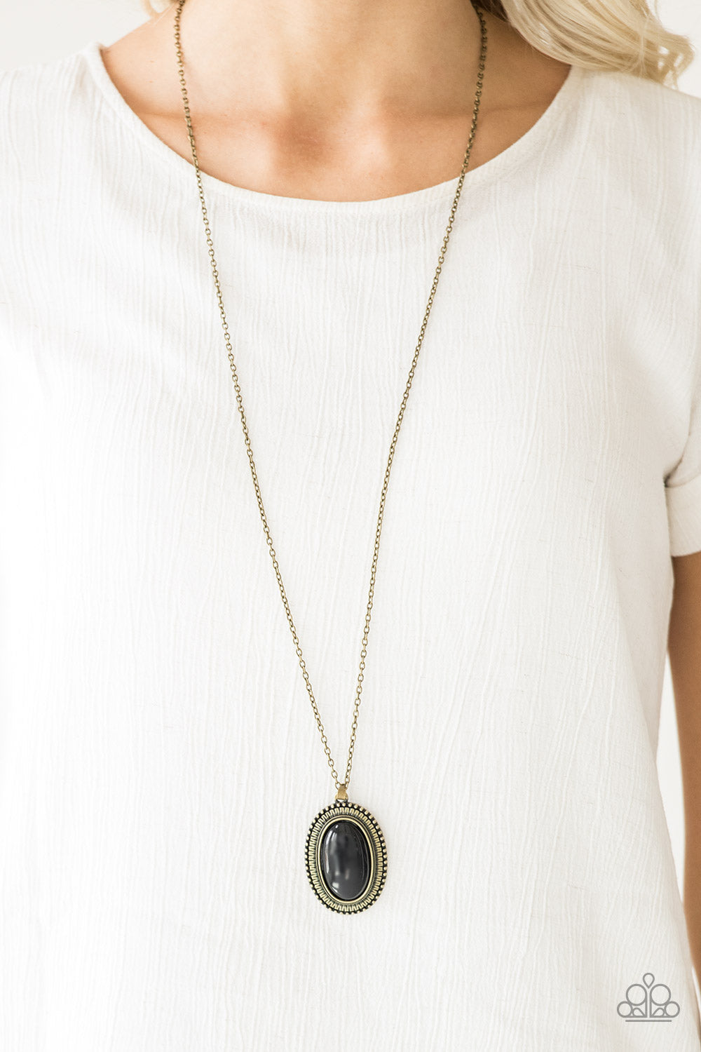 Practical Prairie - Brass Necklace