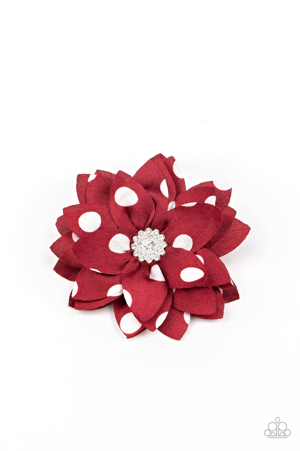 Silk Gardens-Red Hair Clip