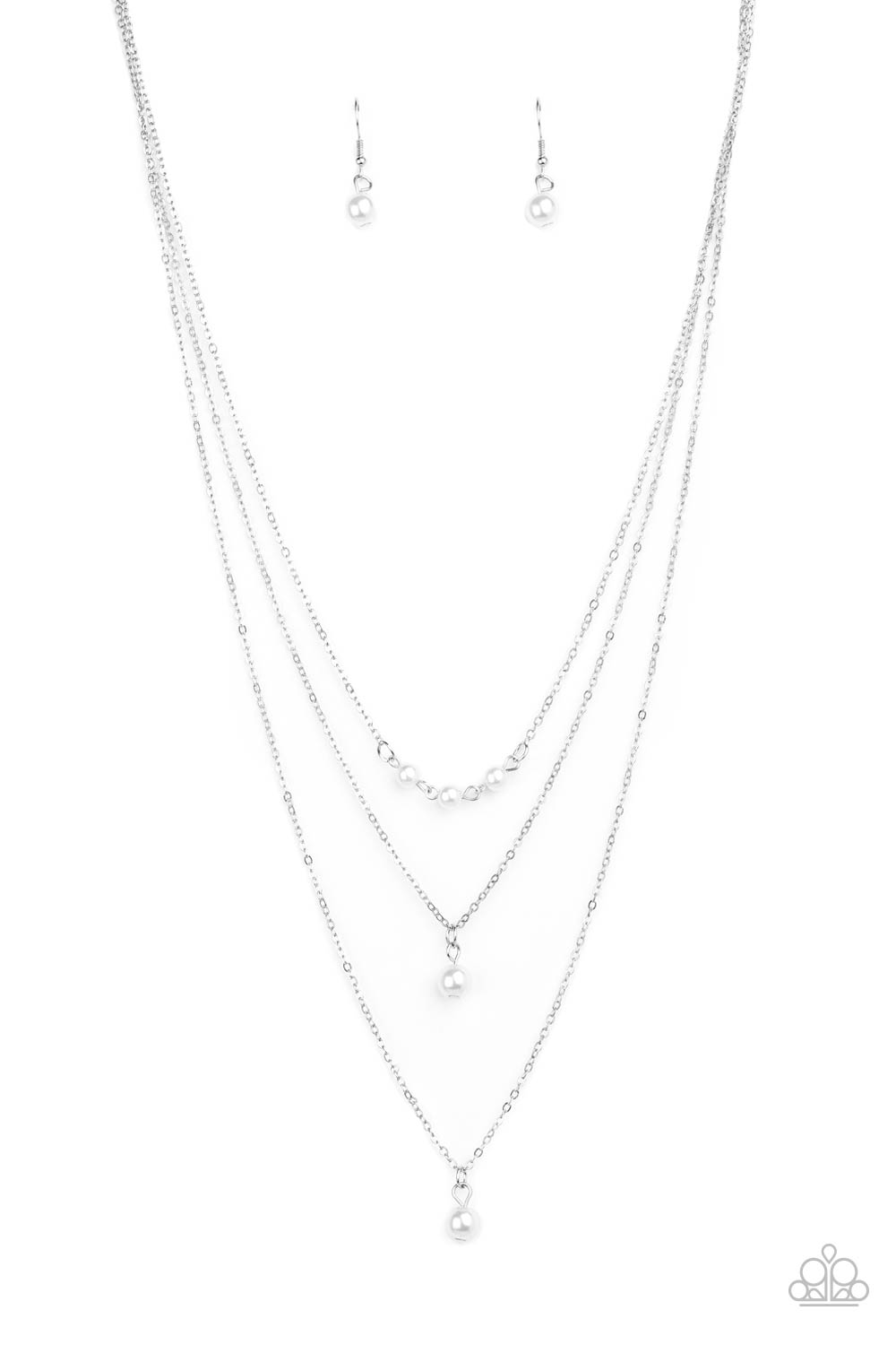 High Heels and Hustle - White Necklace