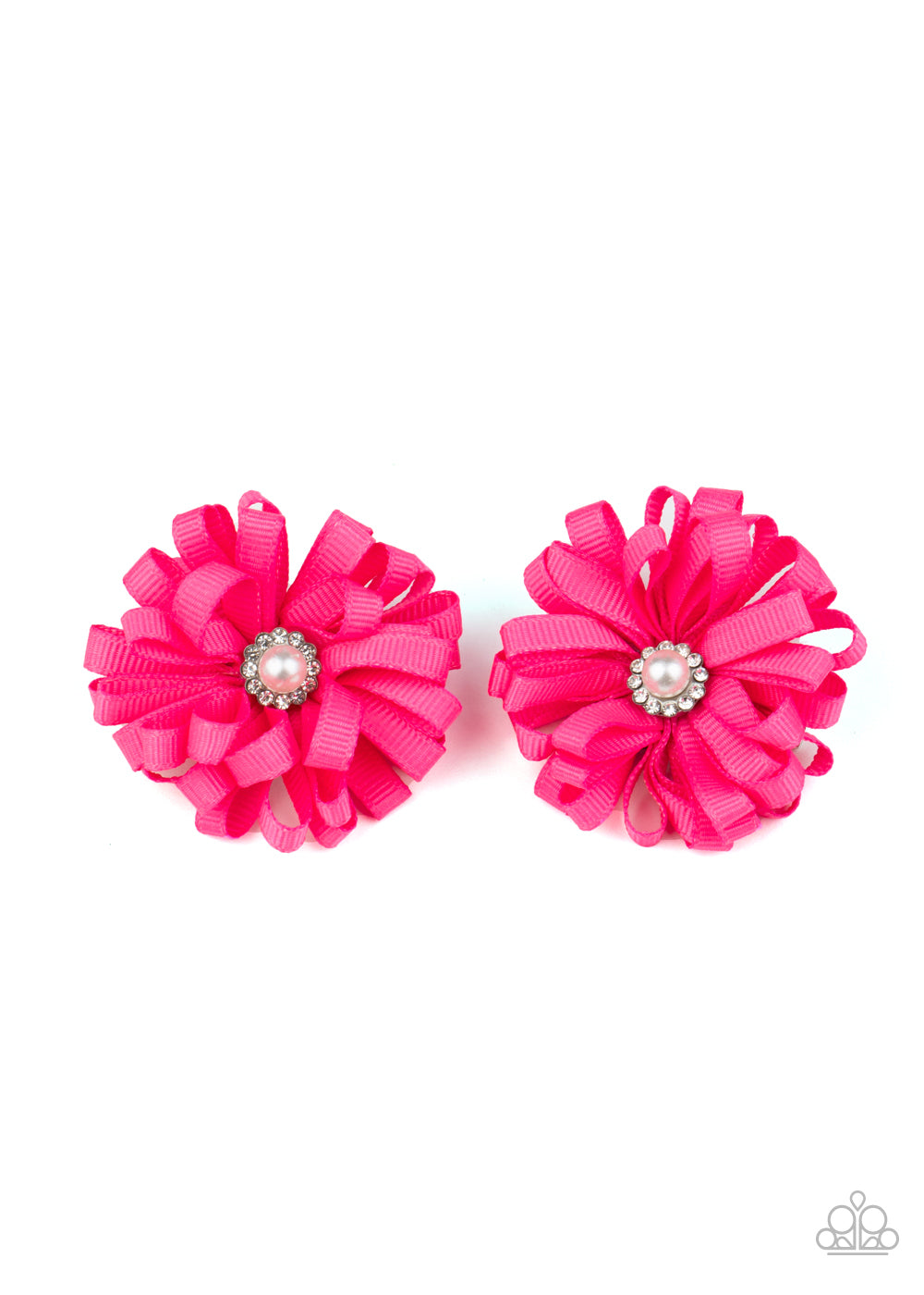 Ribbon Reception-Pink Hair Clip