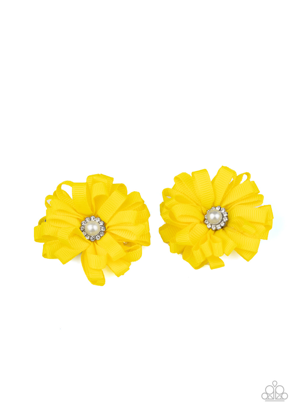 Ribbon Reception - Yellow Hair Clip