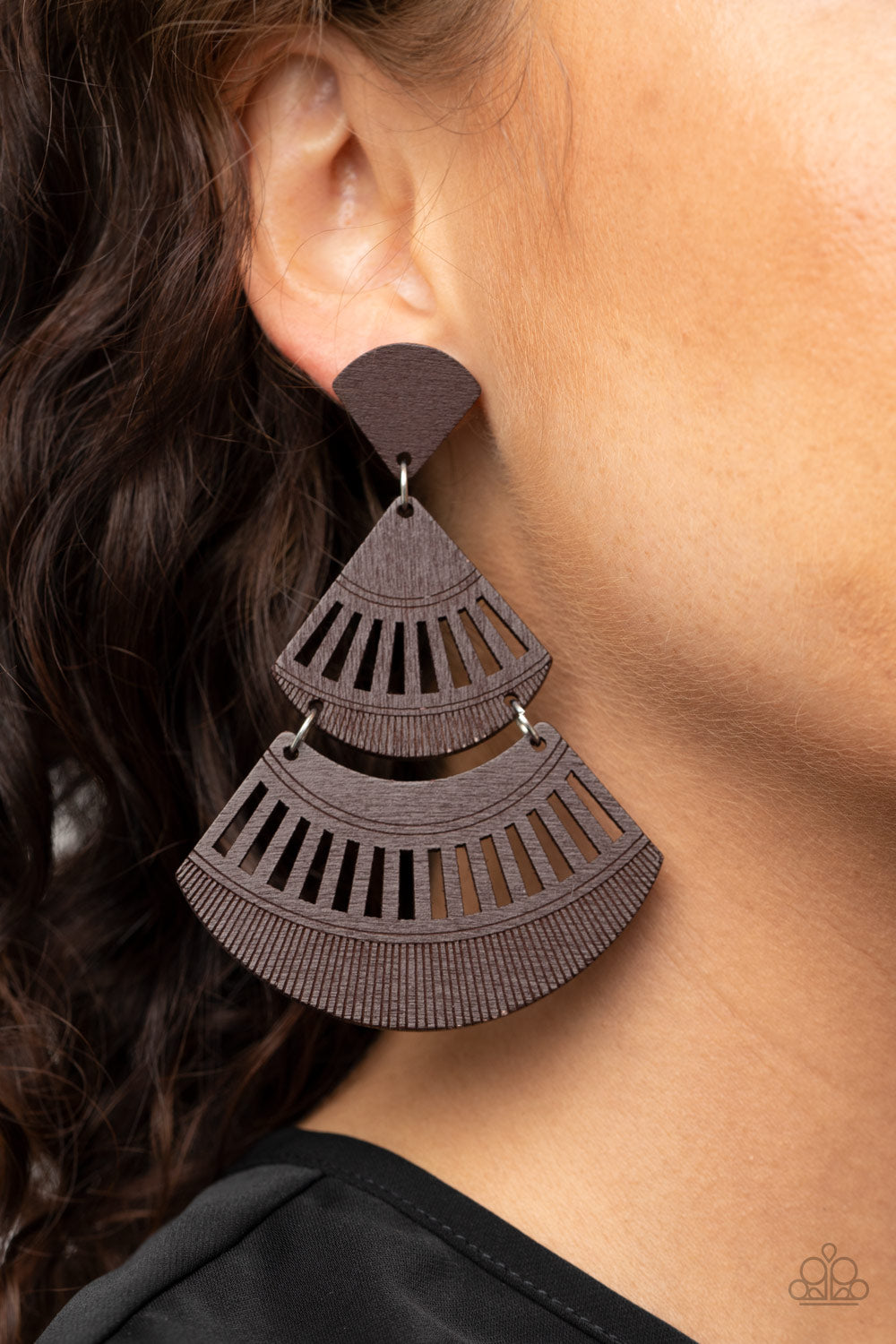 Oriental Oasis - Brown Earring