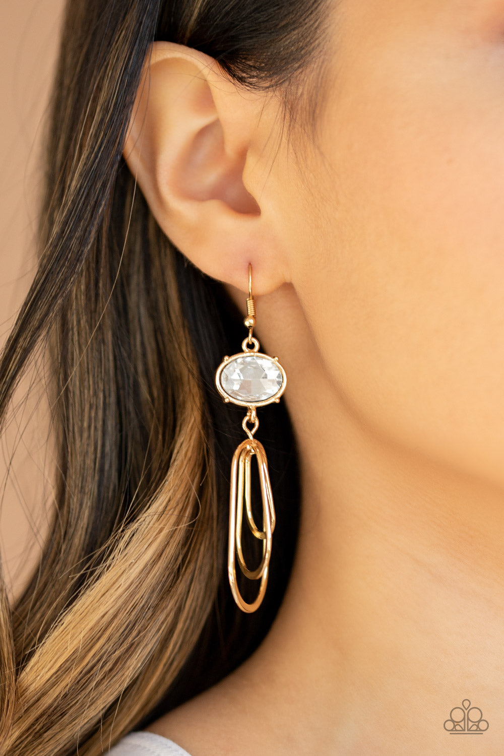 Drop-Dead Glamorous-Gold Earring