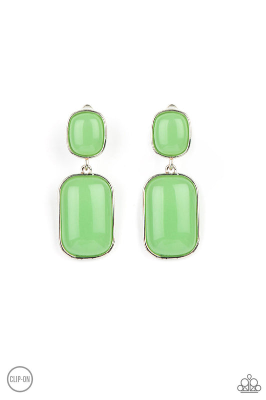 Meet Me At The Plaza - Green Earring