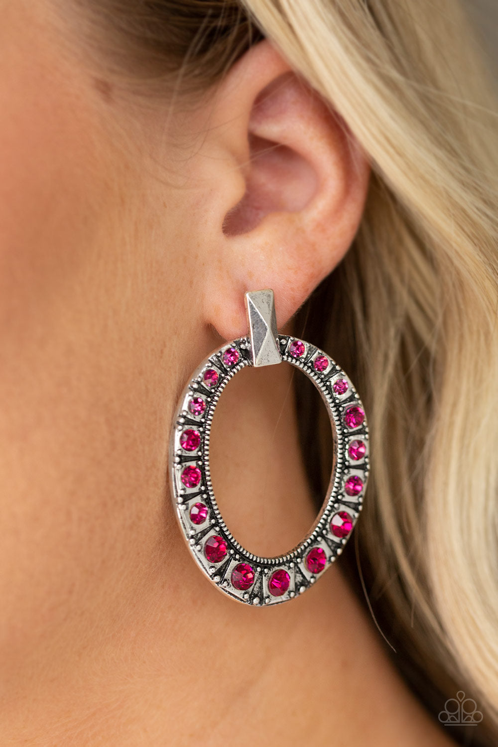 All For GLOW-Pink Post Earring