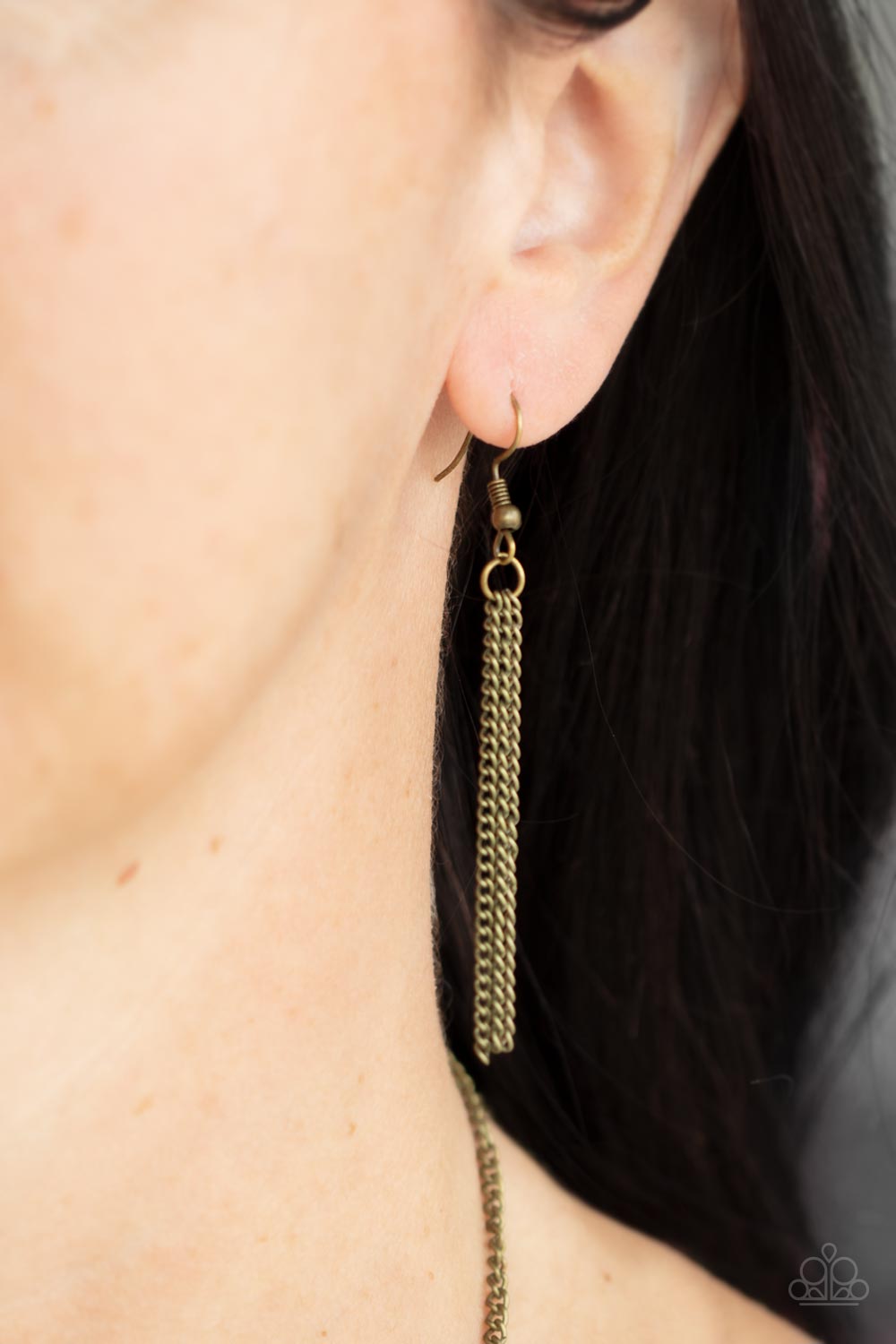 Pebble Me Pretty - Brass Necklace