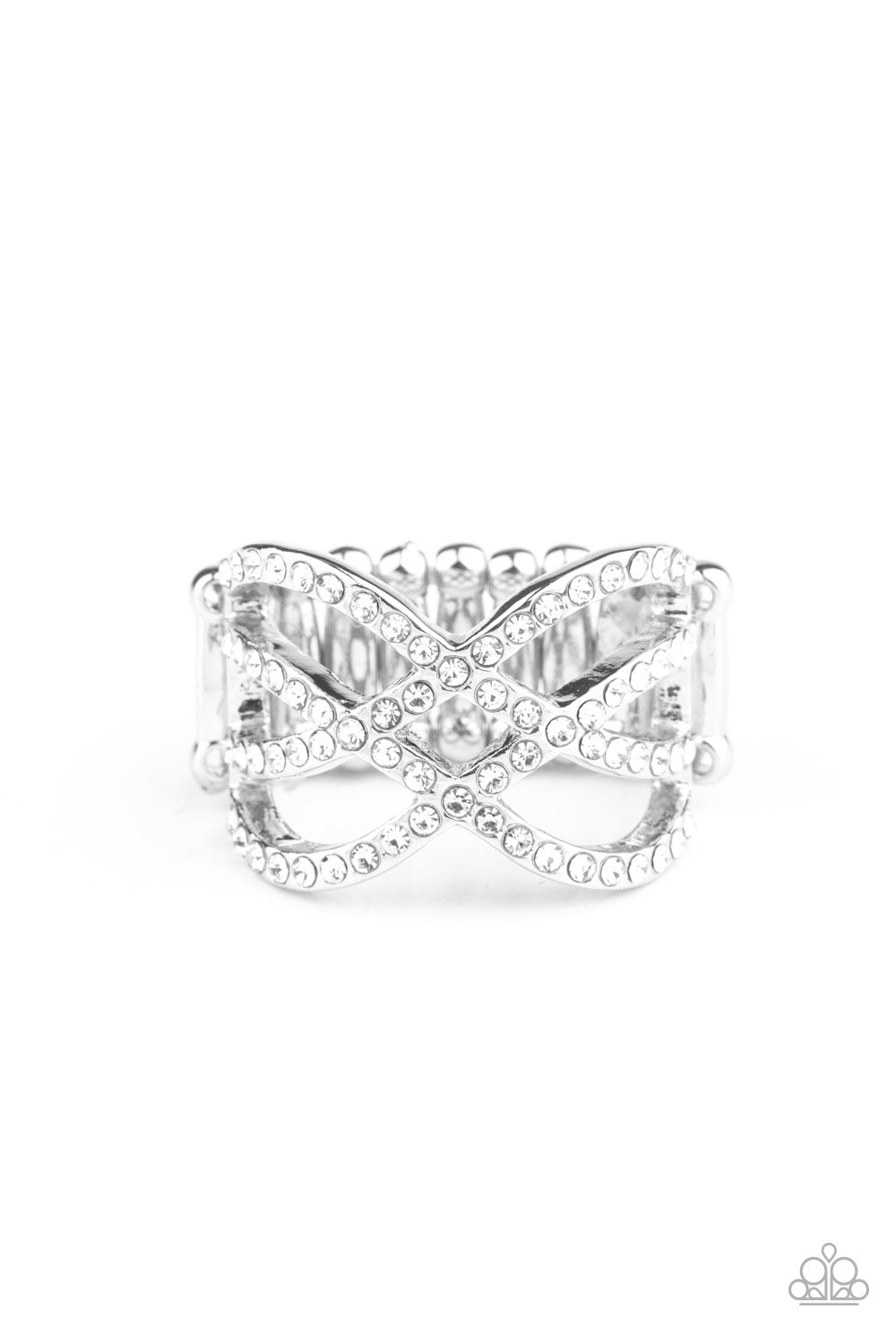 Cross Action Couture-White Ring
