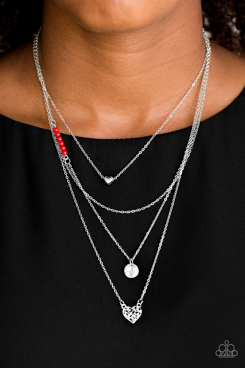 Gypsy Heart-Red Necklace