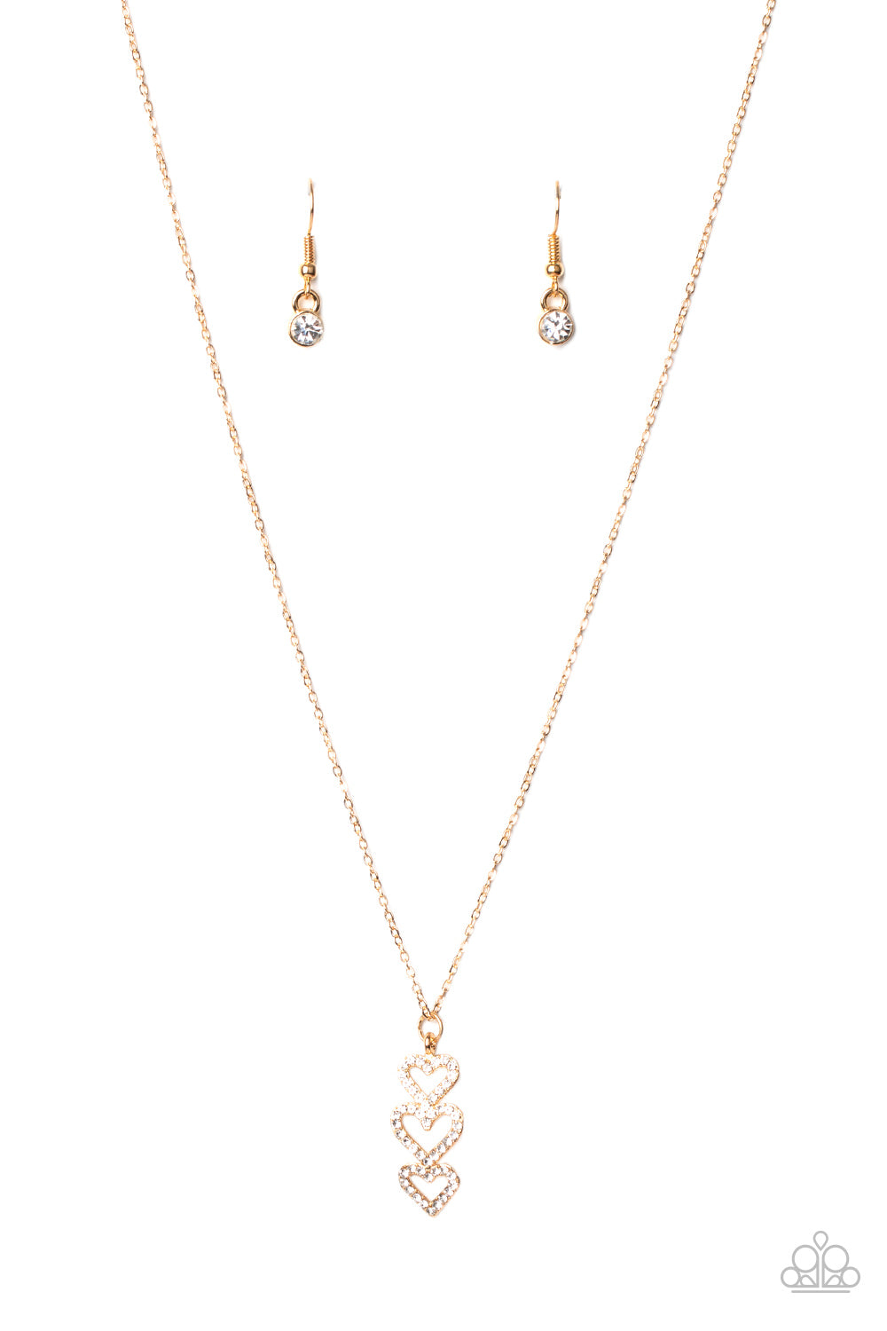 With All Your HEARTS-Gold Necklace