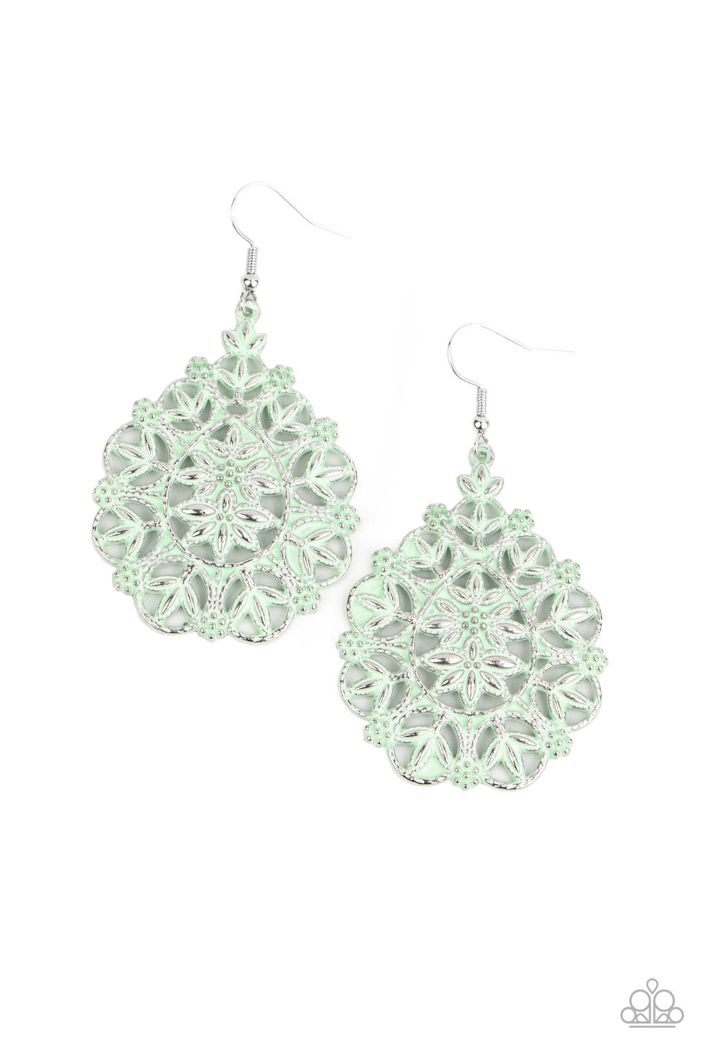 Floral Affair-Green Earring