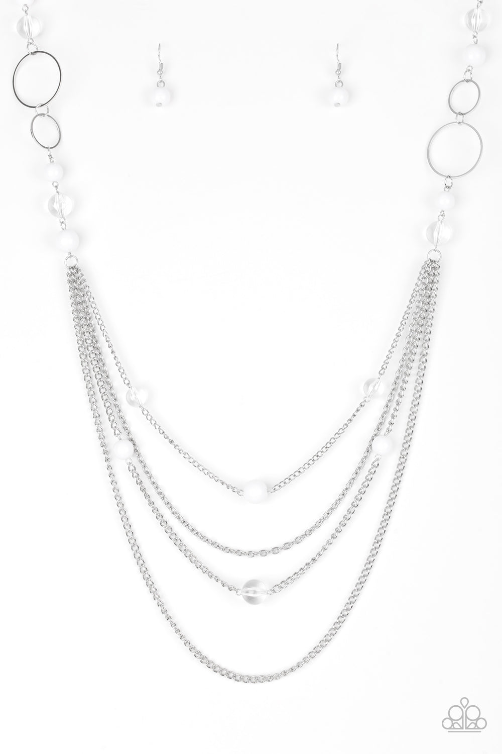 Bubbly Bright-White Necklace