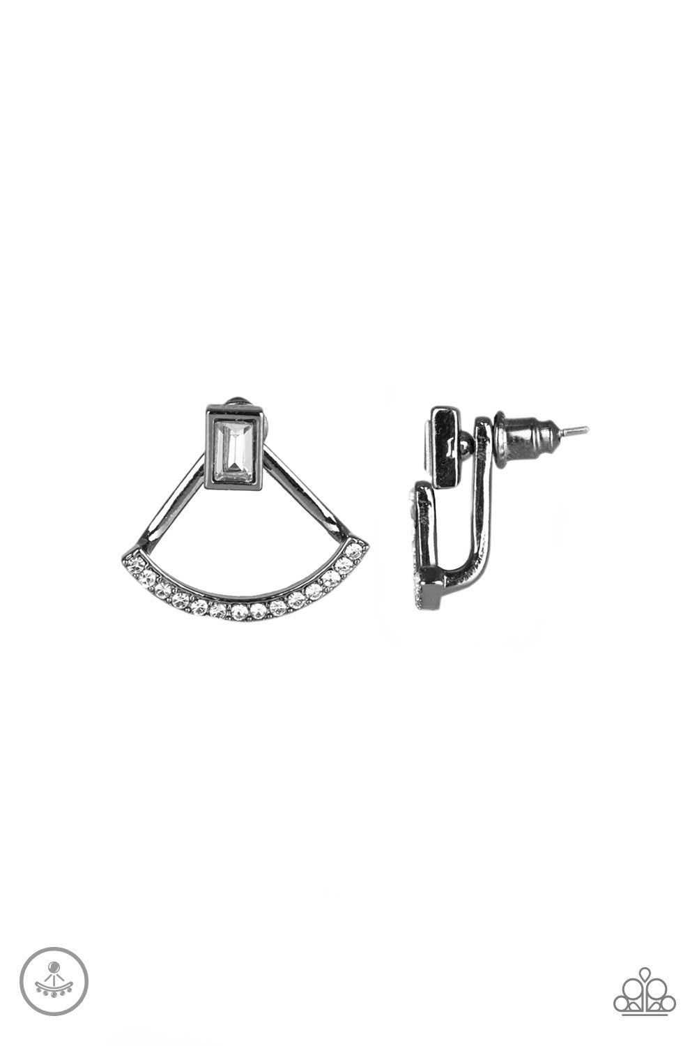 Delicate Arches-Black Earring