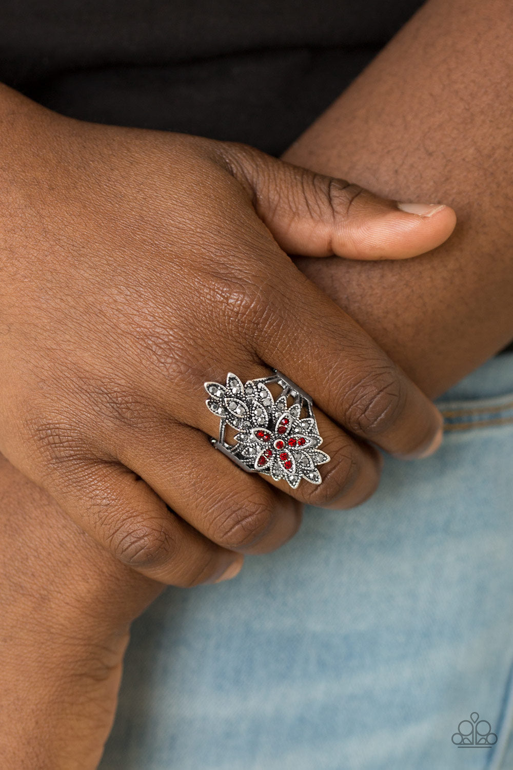 Formal Floral-Red Ring