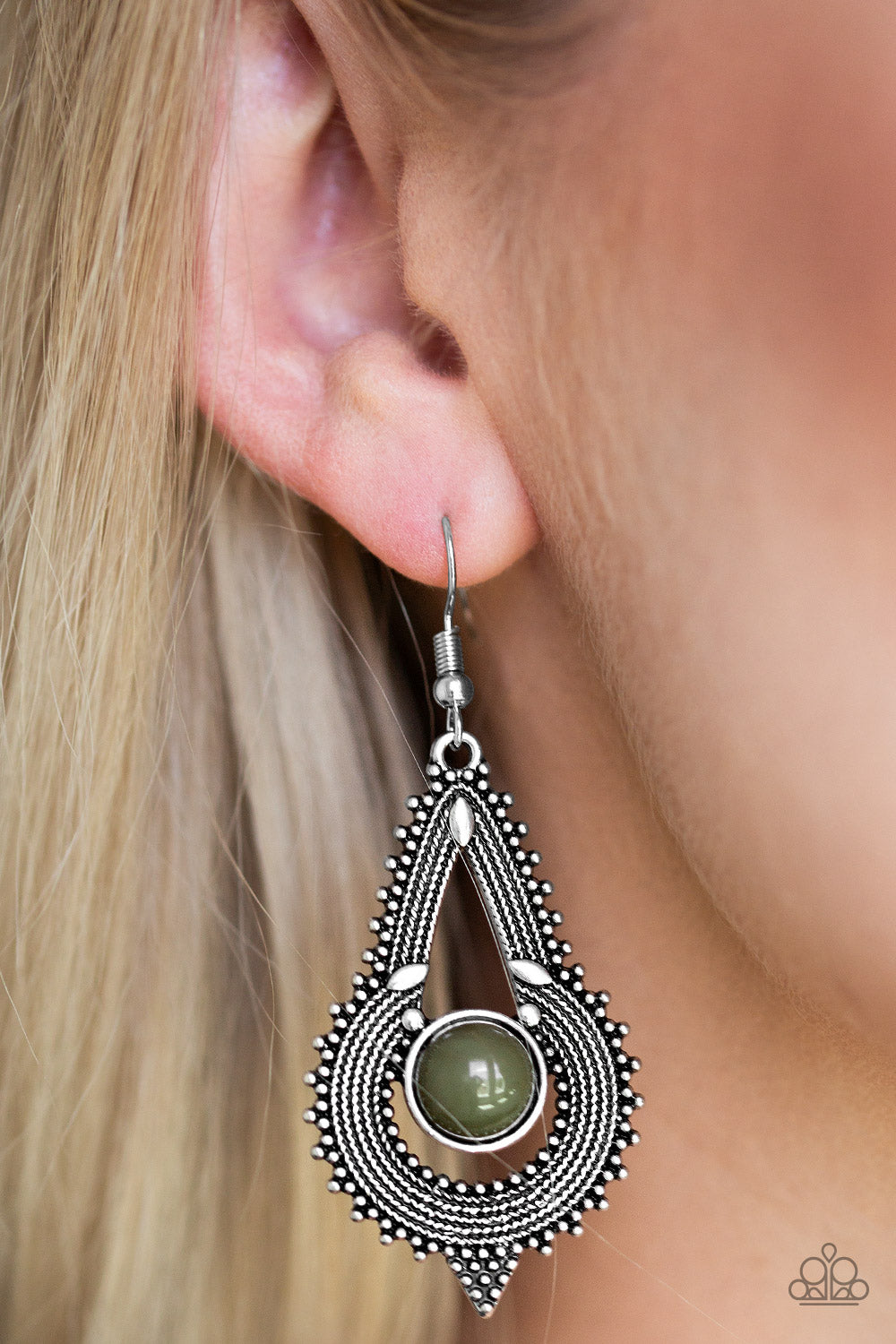 Zoomin Zumba-Green Earring