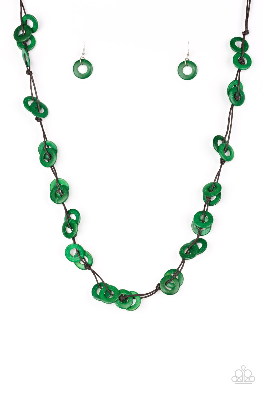 Waikiki Winds-Green Necklace