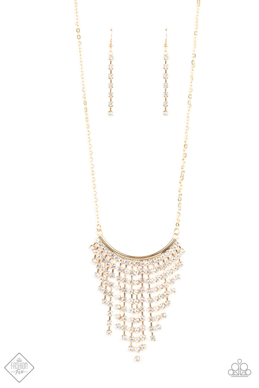 Glitter Bomb-Gold Necklace