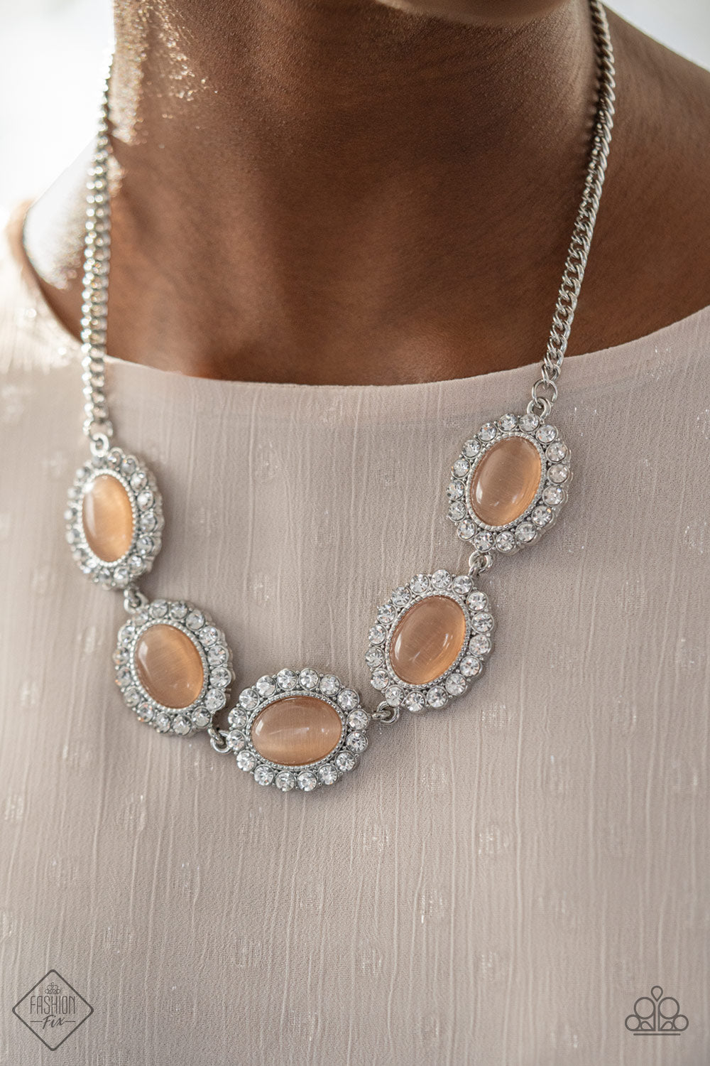 A DIVA-ttitude Adjustment-Orange Necklace