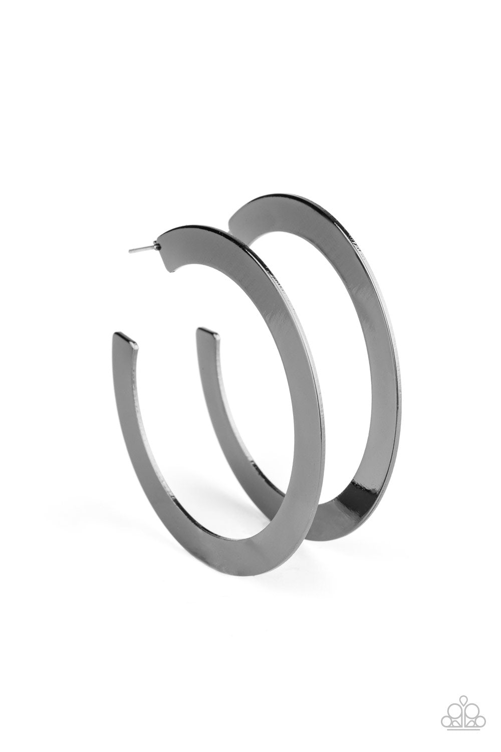 The Inside Track-Black Hoop Earring