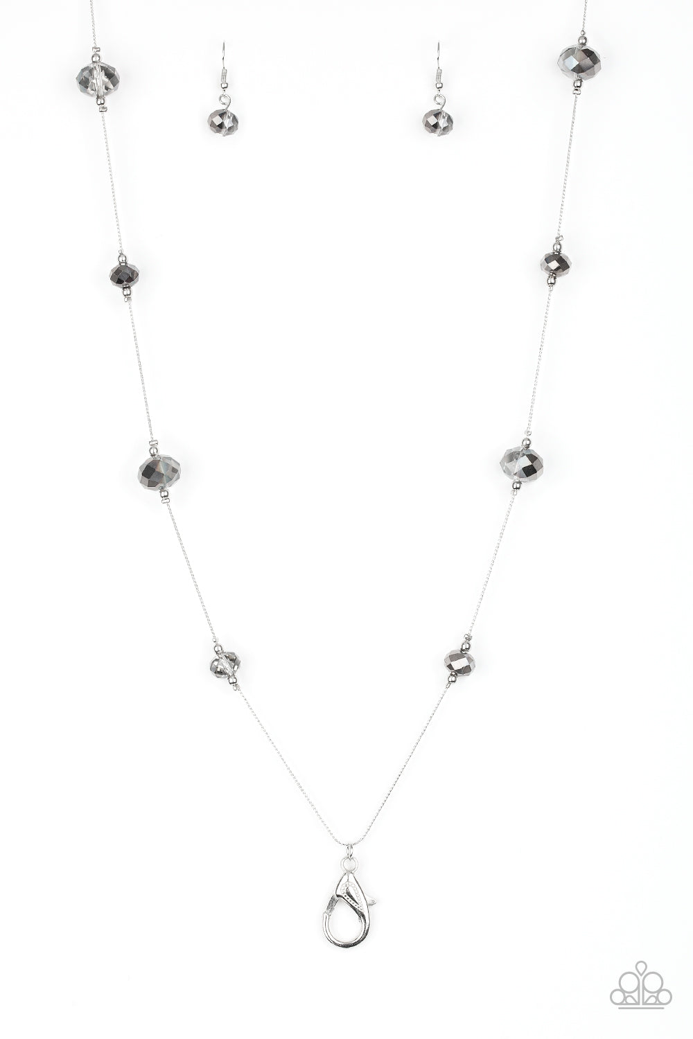 Champagne On The Rocks-Silver Lanyard