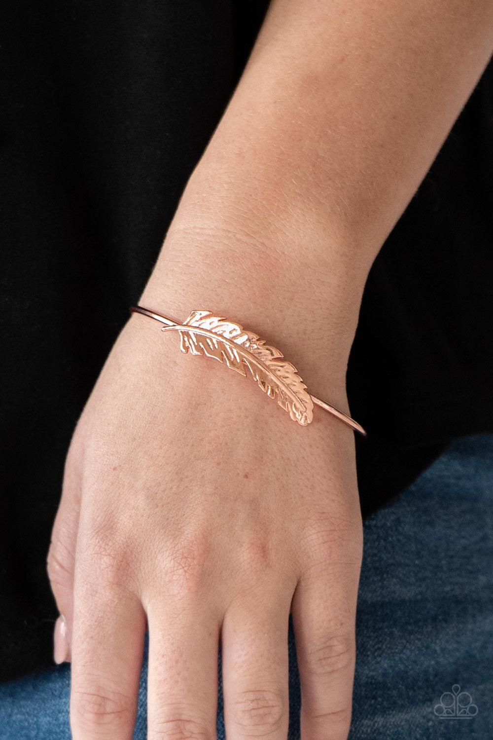 How Do You Like This Feather-Copper Bracelet