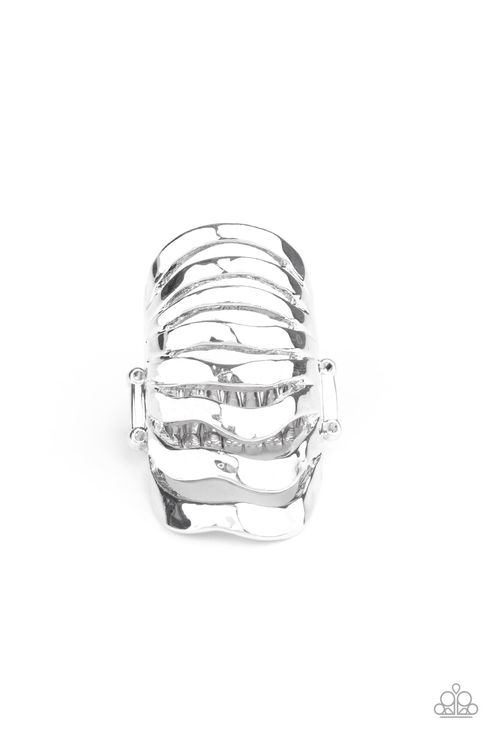 Sound Waves-Silver Ring