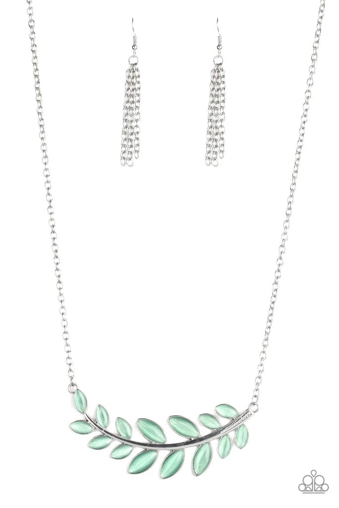 Frosted Foliage-Blue Necklace