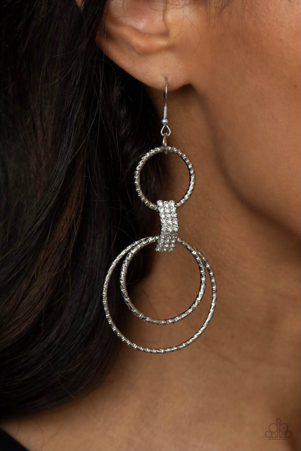 Getting Hitched-White Earring