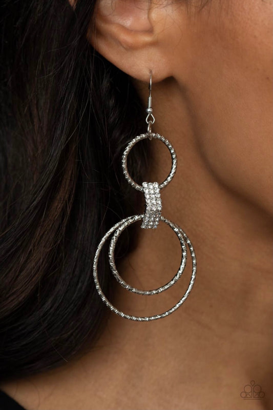 Getting Hitched-White Earring