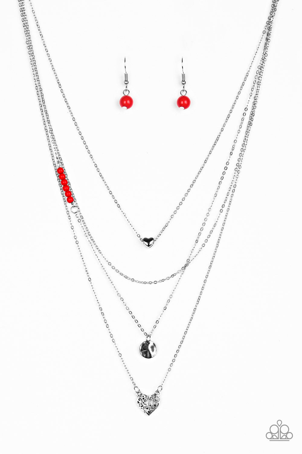 Gypsy Heart-Red Necklace