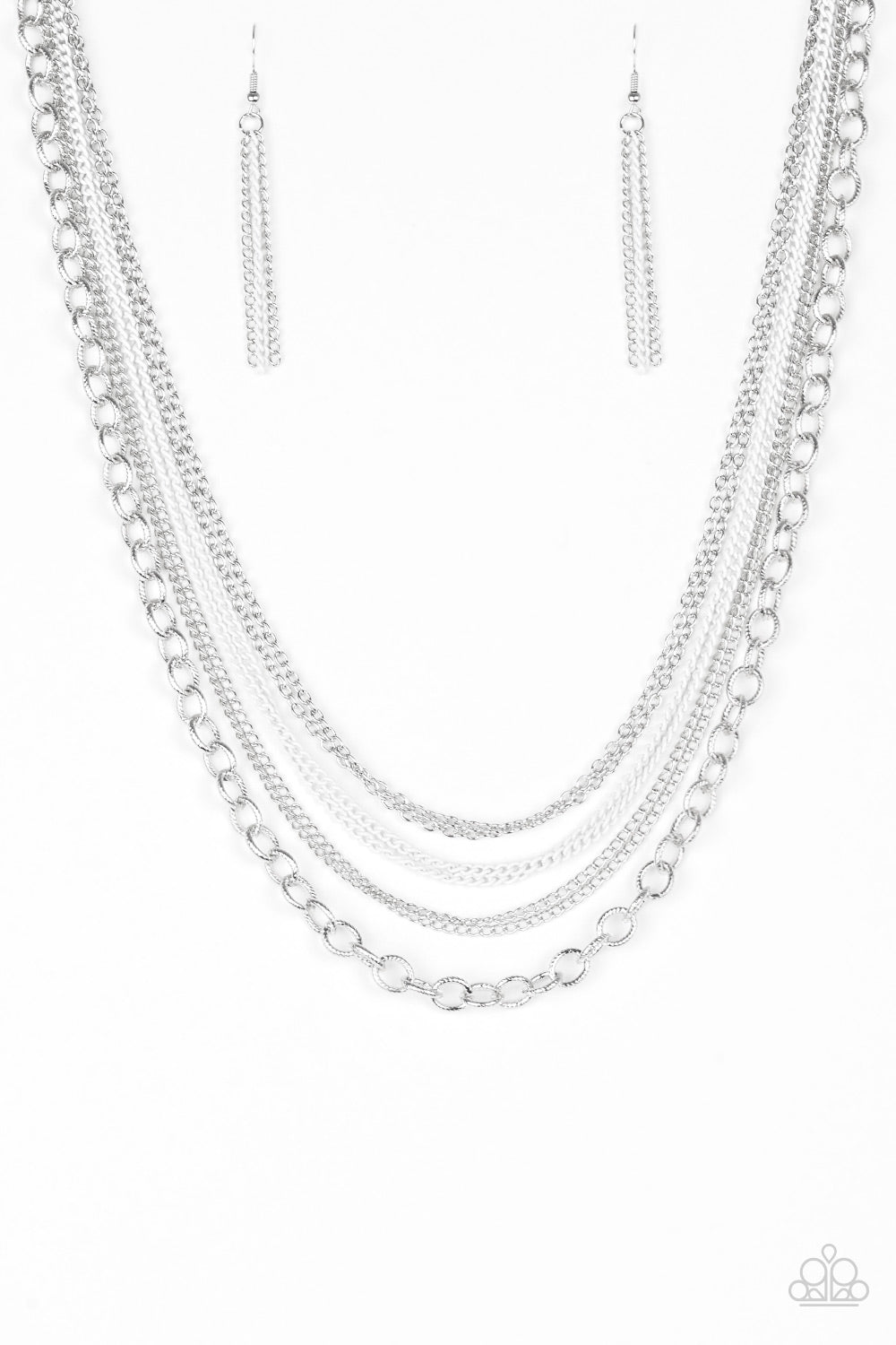 Intensely Industrial-White Necklace