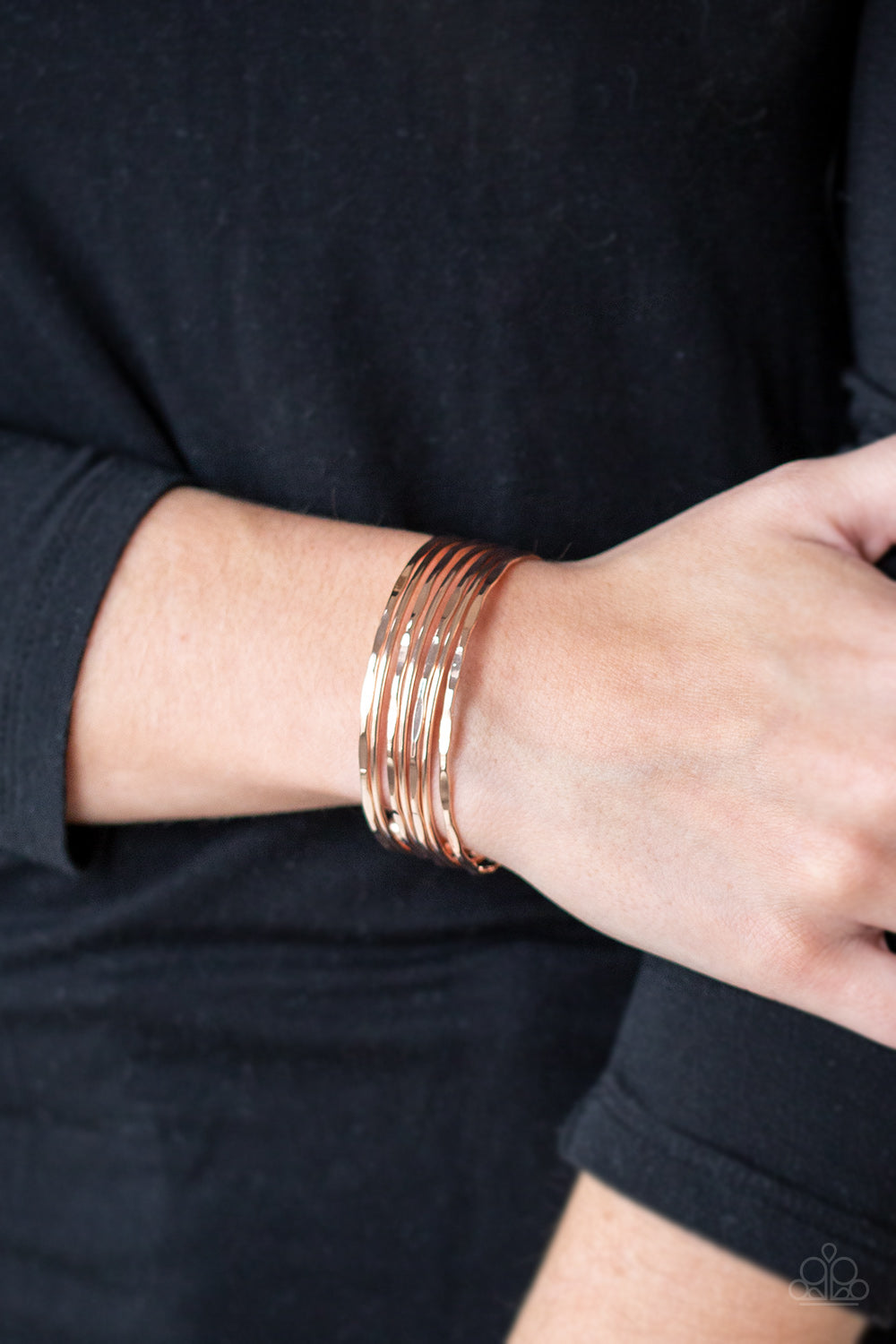 Timelessly Textured-Gold Bracelet